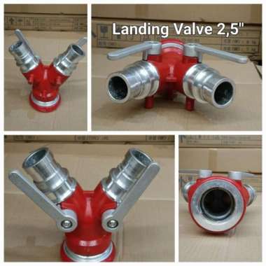 Landing Valve Y Connection 2.5"x2"x2" bahan aluminium