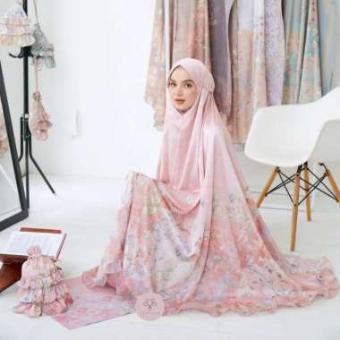 Veselka Mukena Dewasa Hawwa Signature Prayer Set Totebag Dusty Pink