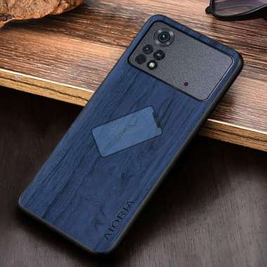 Case Poco M4 Pro 4G Case Aioria Wood Pattern Original Poco M4 Pro Case BL