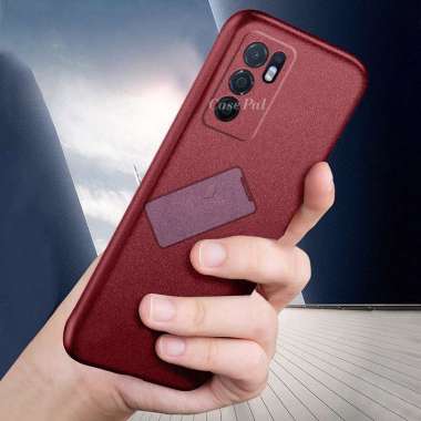 Premium Case Slim Matte Sandstone Case Oppo Reno6 4G l 5G Soft Case Reno 6 4G Reno 6 4G Merah