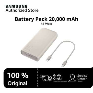 Samsung Battery Pack 20,000 mAh (Type C) - Beige 45W Powerbank Samsung typeC