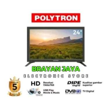 LED TV POLYTRON 24 INCH PLD 24V1853 GARANSI RESMI 5 TAHUN POLYTRON SIARAN TV DIGITAL