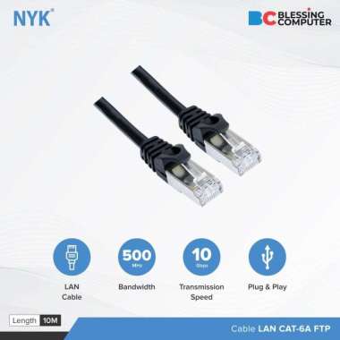 Kabel Lan Cat 6A FTP 10M / Kabel Lan 10 meter NYK