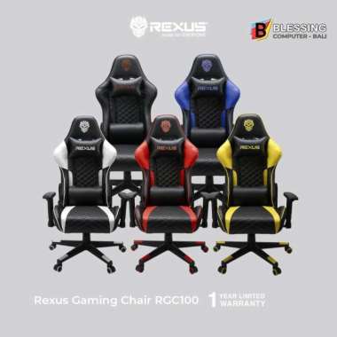 KURSI GAMING REXUS RGC100 BLUE / Rexus RGC-100 Gaming Chair