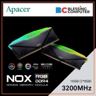 RAM Apacer NOX RGB 16GB 2x8GB DDR4 PC3200 CL16 AH4U16G32C28YNBAA-2
