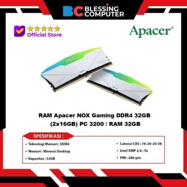 RAM Apacer NOX Gaming DDR4 32GB (2x16GB) PC 3200 / RAM 32GB