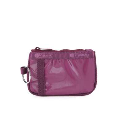 LeSportsac Key Card Holder Wanita Purple Berry Shine