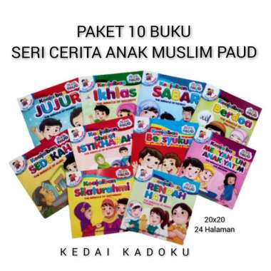 Paket 10pcs Buku Cerita Anak Seri Muslim Paud
