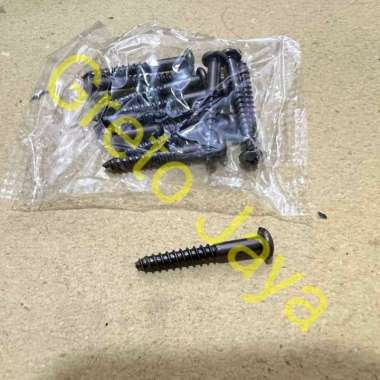 ( 10 pcs ) Sekrup Nako 3cm 3 cm Kepala Muncul Bulat Jendela Besi Tralis Kamar Bingkai Skrup Cokelat