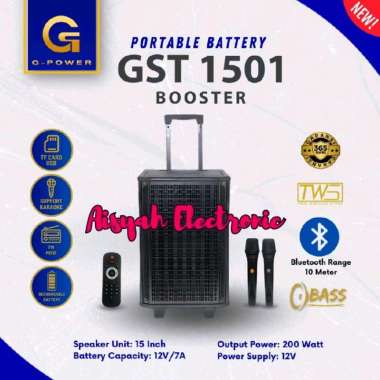 SPEAKER PORTABEL G-POWER GST-1501 BOOSTER 15 INCI GARANSI RESMI