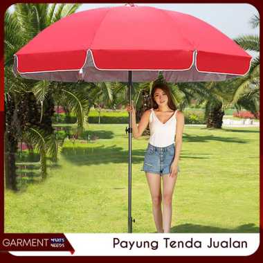 Payung Tenda Jualan 260 280 300 CM Jumbo Outdoor Pantai Garden Lapak Caffe Anti UV Parasol Kuat PACK