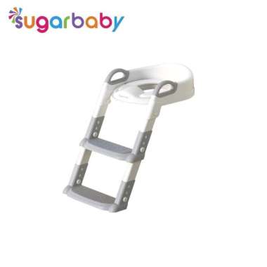 SUGAR BABY POTTY TRAINING SEAT & LADDER GREY WHITE