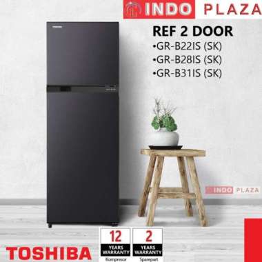 KULKAS 2 PINTU TOSHIBA GR-B28IS 226 Liter INVERTER