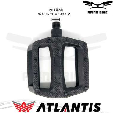 Pedal Atlantis AT-MT275 Pedal Sepeda Lipat MTB BMX Fixie Mini As Besar