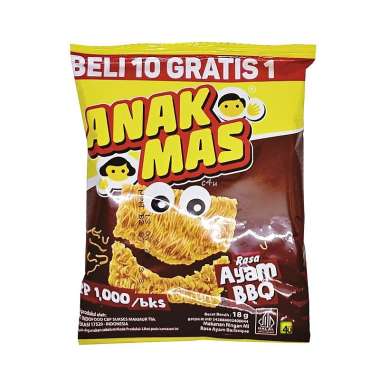 Indofood Anak Mas - Snack Mi - 18 gr AYAM BBQ