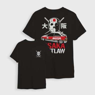 Tshirt Kaos Pria KANJOZOKU Hitam Combed 30s XXL