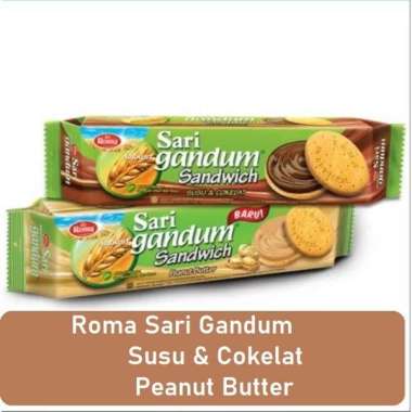 ROMA SARI GANDUM Coklat kacang sandwich Roma Sari Gandum Kacang Coklat