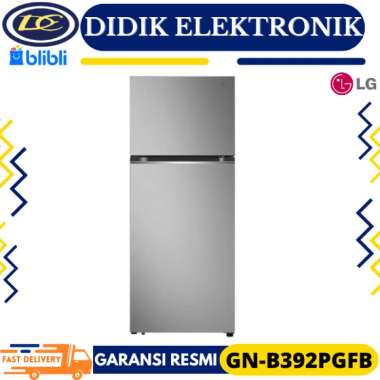 KULKAS LG GN-B392PGFB 395L Kulkas 2 Pintu Linear Colling+ Smart Inverter