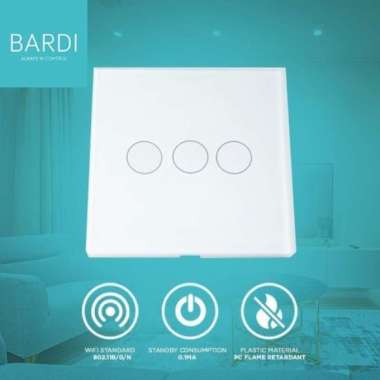 Bardi Smart Wall Switch EU 3 Gang - White