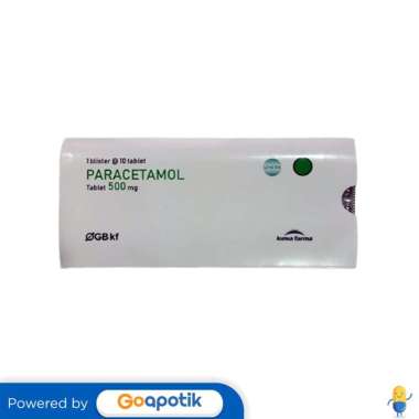 PARACETAMOL KIMIA FARMA 500 MG BLISTER 10 TABLET