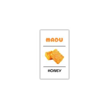 KIM SHOP - Label Stiker Bumbu Dapur Sarapan Roti Selai Sereal Susu Vynil Sticker Warna Botol Rempah 