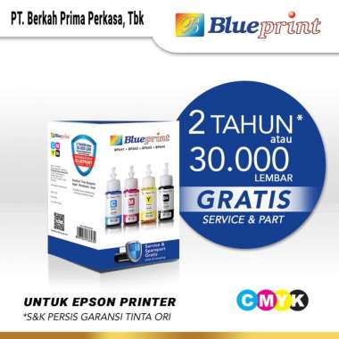 Tinta Epson BLUEPRINT Staterpack 664 For Printer Epson L120 L350 L1300 L1455 70ml Isi 4 Warna