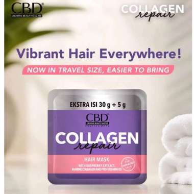 CBD Collagen Repair Hair Mask Sachet