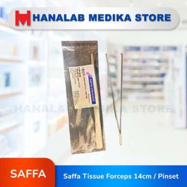 Saffa Tissue Forceps 14cm / Pinset Chirurgis