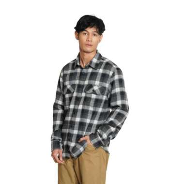 EIGER KEMEJA PRIA SONOMA FLANNEL SHIRT - Black Black L