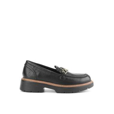 Hush Puppies Sepatu Wanita Jodie Bit Loafer Bold Black Leather 7 Bold Black Leather
