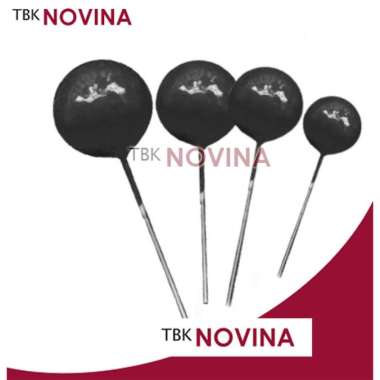 [SET 4pcs] TOPPER BOLA DEKORASI KUE BOLA HITAM