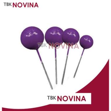 [SET 4pcs] TOPPER BOLA DEKORASI KUE BOLA UNGU