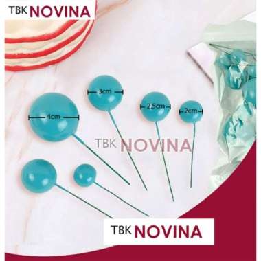 [SET 4pcs] TOPPER BOLA DEKORASI KUE BOLA TOSKA