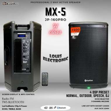 Speaker Aktif Monitor 15 Inch FIRSTCLASS MX5 JP 160 PRO MX5 ( 1 Pcs )