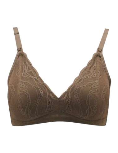 Luludi Aspronisi Maternity Bra LB 8007 - 3/4 Cup - Non Wire BROWN M