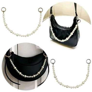 Dhea Pearls Bag Strap Tali Rantai Tas Bag Charm Mutiara Pearl Chain Bag Phonestrap Handle Kaitan Kai