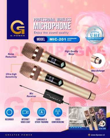 MIC WIRELESS MIC-201 G-POWER CHAMPAGNE GOLD