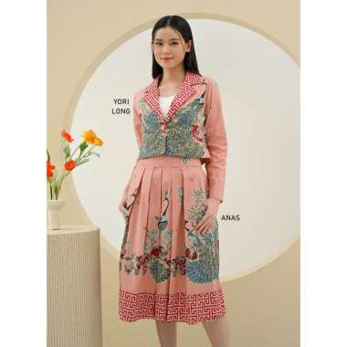 Evercloth Yori Long Outer Batik Wanita Outer Rompi Wanita Luaran Lengan Panjang OUTER XL