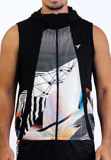 Trijee Vest / Men / Hoodie / Jacket / DG Vest Unisex - Duochrome Glitch L