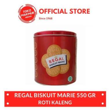 BISKUIT MARIE REGAL KALENG 550 GR - ROTI KALENG
