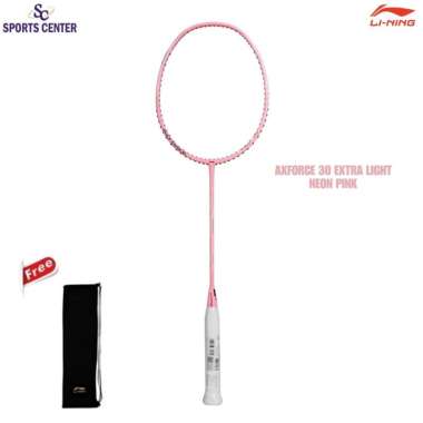 New Raket Badminton Lining Ax force / Axforce 30 Extra Light AYPV005 Neon Pink