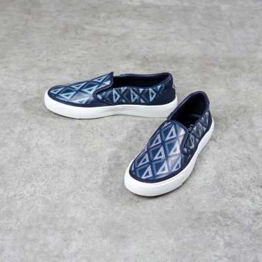 Sepatu CHRISTIAN DIOR DIAMOND JACQUARD NAVY SLIP ON 100% ORIGINAL 43