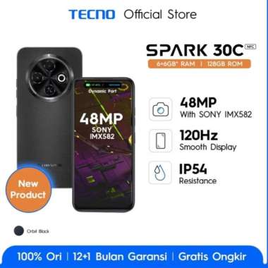 Tecno Spark 30C 6/128 GB 8/256 GB Garansi Resmi 6/128 GB