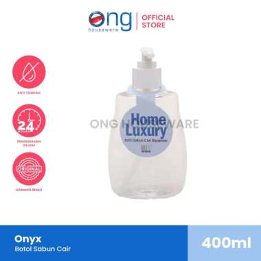 Ong Houseware - Ong Houseware - Tempat Sabun Liquid Soap Dispenser Botol Pump 400Ml Onyx Acf13