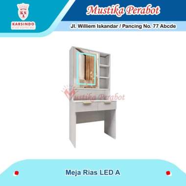 Meja Rias Lampu LED / Meja Rias Besi