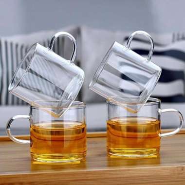 Cangkir Kecil Kaca Borosilikat 100mL - Cangkir Beling Tahan Panas