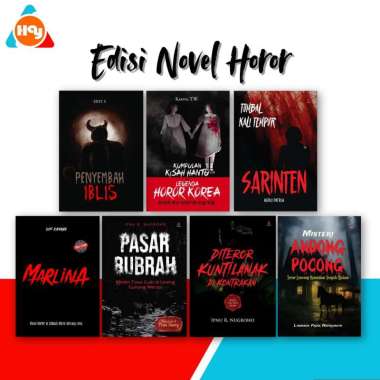 Buku Novel Horor | Misteri Andong Pocong,Pasar Bubrah,Kuntilanak,Tumbal kali,Marlina,Legenda Horor K