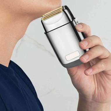 Alat Cukur Kumis Elektrik Portable Double Head Trimmer Shaver