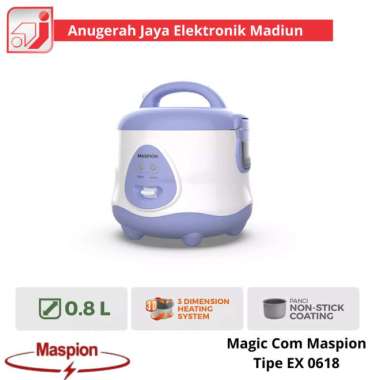 Magic Com Maspion EX 0618 / Rice Cooker Maspion Ex 0618 (0,8 Liter)