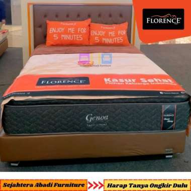 Florence springbed Pillow Top New Genoa Murah [ Fuĺl Set & Matras ] FULLSET SDELUX 160 x 200